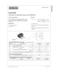 FDG330P Datasheet Page 2