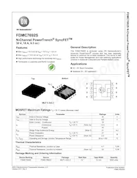 FDMC7692S-F127 Datasheet Cover