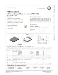 FDMS003N08C Datenblatt Cover