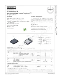 FDMS0308CS Datasheet Cover