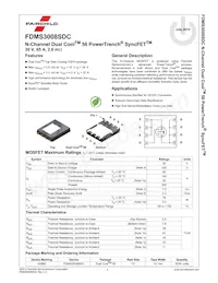 FDMS3008SDC Datasheet Pagina 2