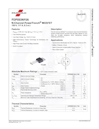FDP083N15A Datasheet Page 2