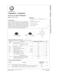 FQB8N60CTM-WS Datasheet Cover