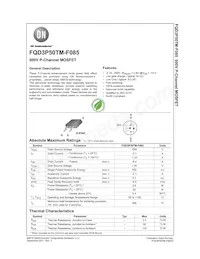 FQD3P50TM-F085 Datasheet Cover