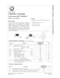 FQD9N25TF Datasheet Cover