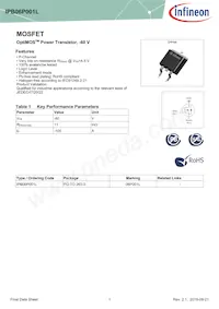 IPB06P001LATMA1 Datasheet Cover