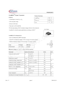 IPB50R299CPATMA1 Datasheet Cover