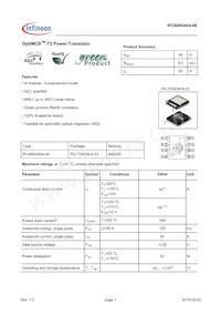 IPC60N04S406ATMA1數據表 封面