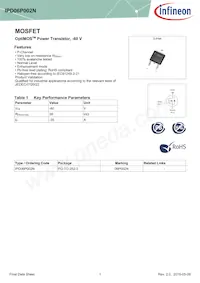 IPD06P002NATMA1 Datasheet Cover