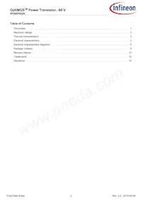 IPD06P002NATMA1 Datasheet Pagina 2