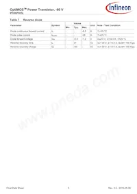 IPD06P005LATMA1 Datasheet Pagina 5