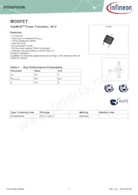 IPD06P005NATMA1 Datasheet Cover