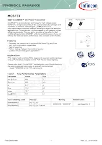 IPD60R800CEATMA1 Datasheet Cover