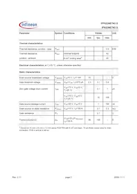IPP023NE7N3G Datasheet Page 2
