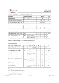 IPS031N03LGAKMA1 Datasheet Page 2