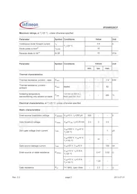 IPS50R520CPAKMA1 데이터 시트 페이지 2