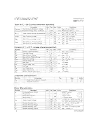 IRF3704STRRPBF Datasheet Page 2