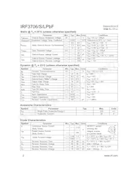 IRF3706STRLPBF Datasheet Page 2