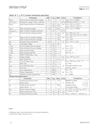 IRF6611TRPBF Datasheet Page 2