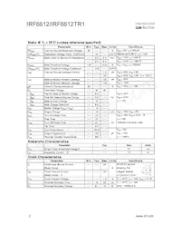 IRF6612TR1 Datasheet Page 2