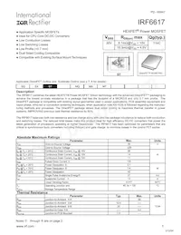 IRF6617TR1 Datasheet Cover