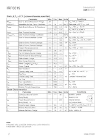 IRF6619TRPBF Datasheet Page 2