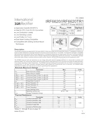 IRF6620TR1 Datasheet Cover