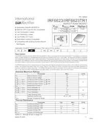 IRF6623TR1 Datasheet Cover