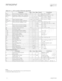 IRF6629TRPBF Datasheet Page 2