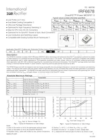 IRF6678TR1 Datenblatt Cover