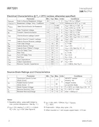 IRF7201TR Datasheet Page 2