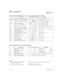 IRF7220TRPBF數據表 頁面 2