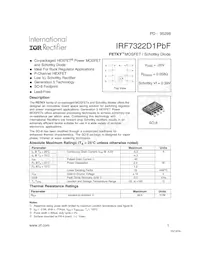IRF7322D1PBF Datasheet Cover