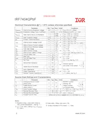 IRF7404QTRPBF Datenblatt Seite 2