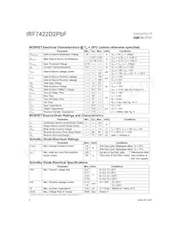 IRF7422D2PBF數據表 頁面 2