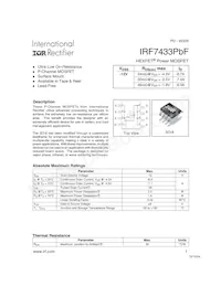 IRF7433PBF Datasheet Copertura