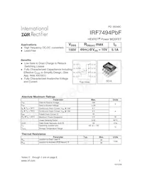 IRF7494TRPBF Datasheet Copertura