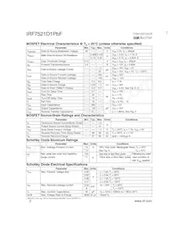 IRF7521D1TRPBF Datasheet Page 2