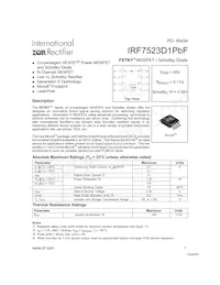 IRF7523D1TRPBF Datenblatt Cover