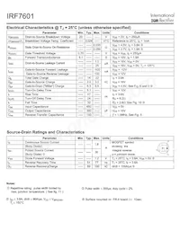IRF7601TR Datasheet Page 2