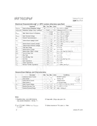 IRF7603TRPBF數據表 頁面 2
