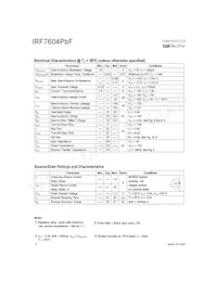 IRF7604TRPBF Datasheet Page 2