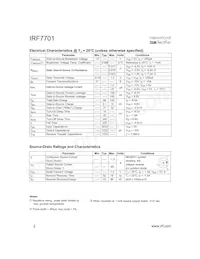 IRF7701TR Datasheet Pagina 2