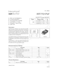 IRF7701TRPBF Datasheet Cover