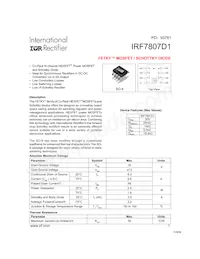 IRF7807D1TR Datasheet Cover
