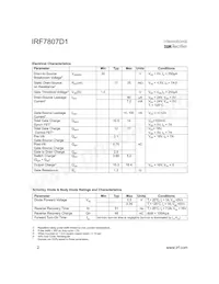 IRF7807D1TR Datasheet Pagina 2