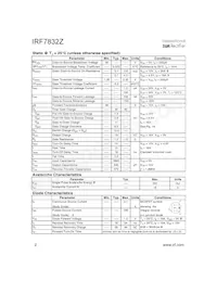 IRF7832ZTR數據表 頁面 2