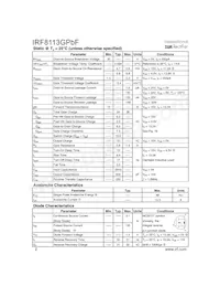 IRF8113GPBF Datasheet Page 2