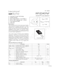 IRFIZ24EPBF Datasheet Cover