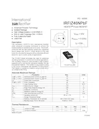 IRFIZ46NPBF 데이터 시트 표지